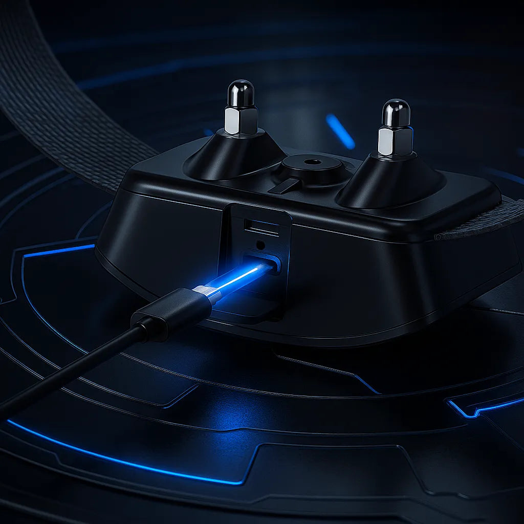 Antibellhalsband Hund | Vibration & Ton | Wasserdicht mit Akku