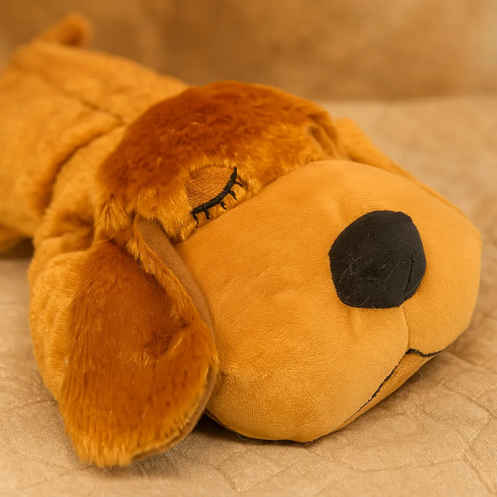 Hundespielzeug mit Herzschlag für Welpen | Kuscheltier gegen Trennungsangst & Stress