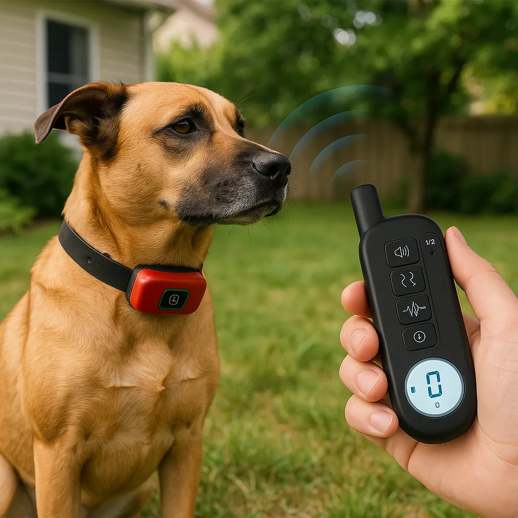 Halsband Hund – Erziehung & Anti-Bell Training mit Ton, Vibration & Impuls