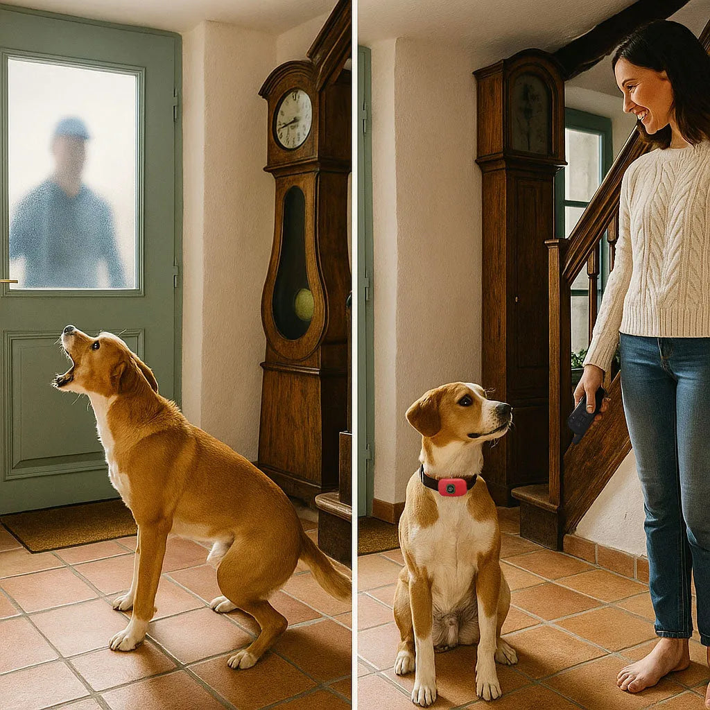 Halsband Hund – Erziehung & Anti-Bell Training mit Ton, Vibration & Impuls