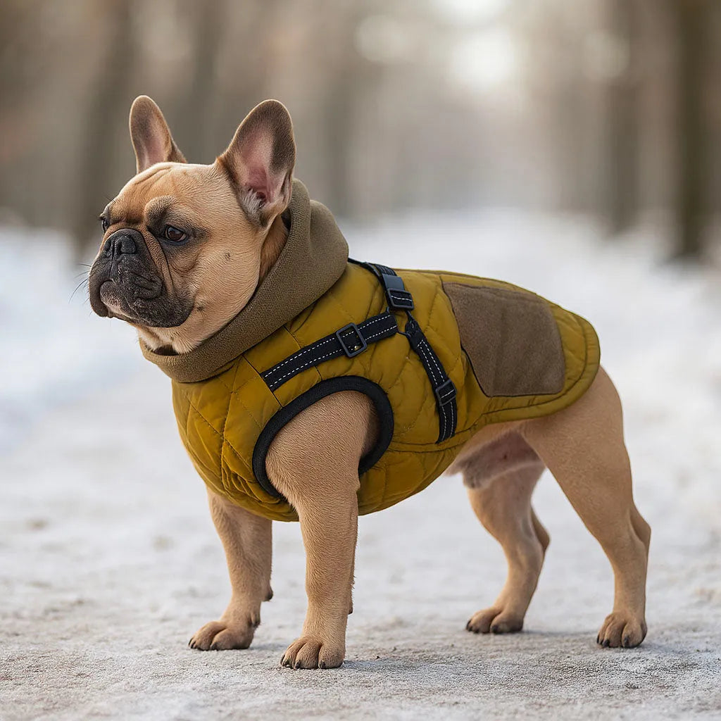 Winter Hundemantel – Wasserdicht, warm & bequem mit verstellbarem Gurt