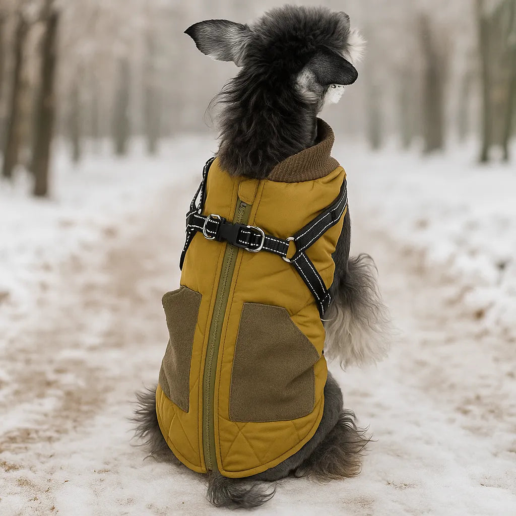 Winter Hundemantel – Wasserdicht, warm & bequem mit verstellbarem Gurt