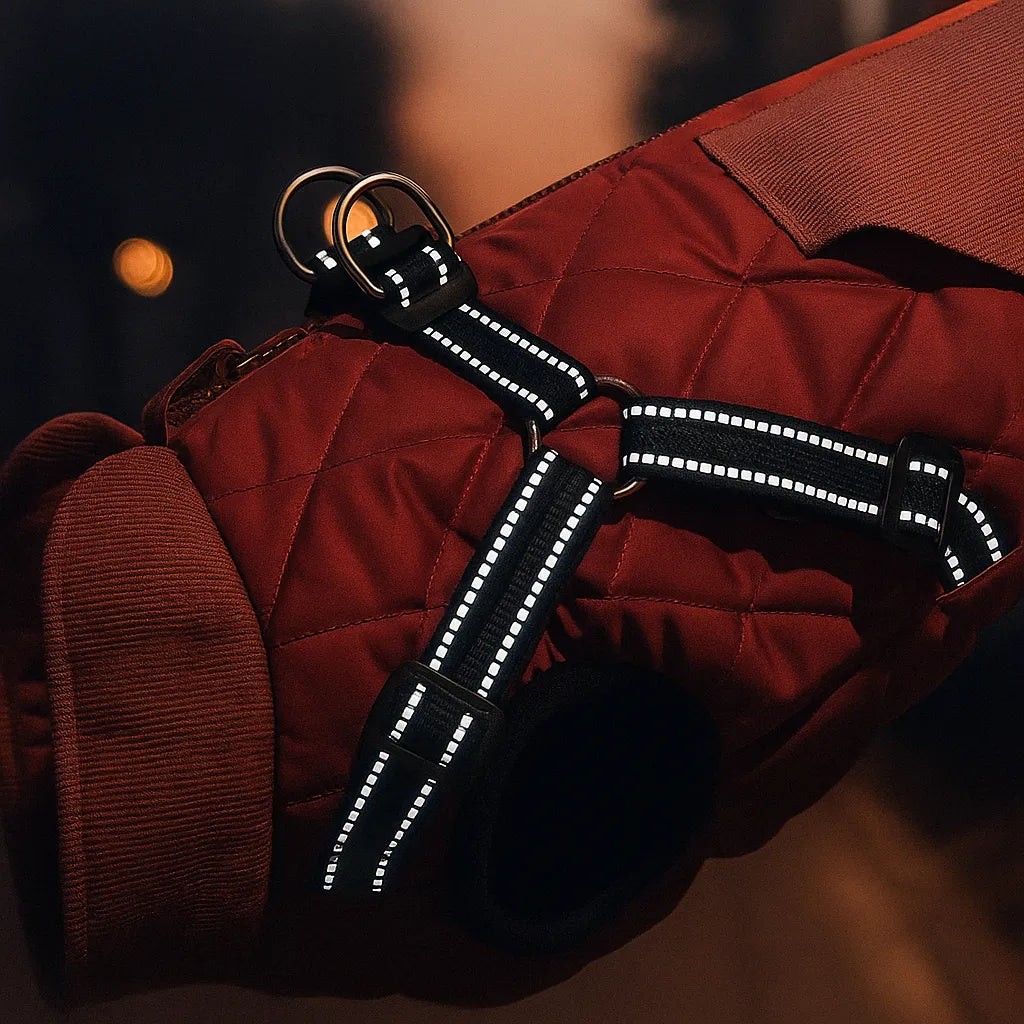 Winter Hundemantel – Wasserdicht, warm & bequem mit verstellbarem Gurt