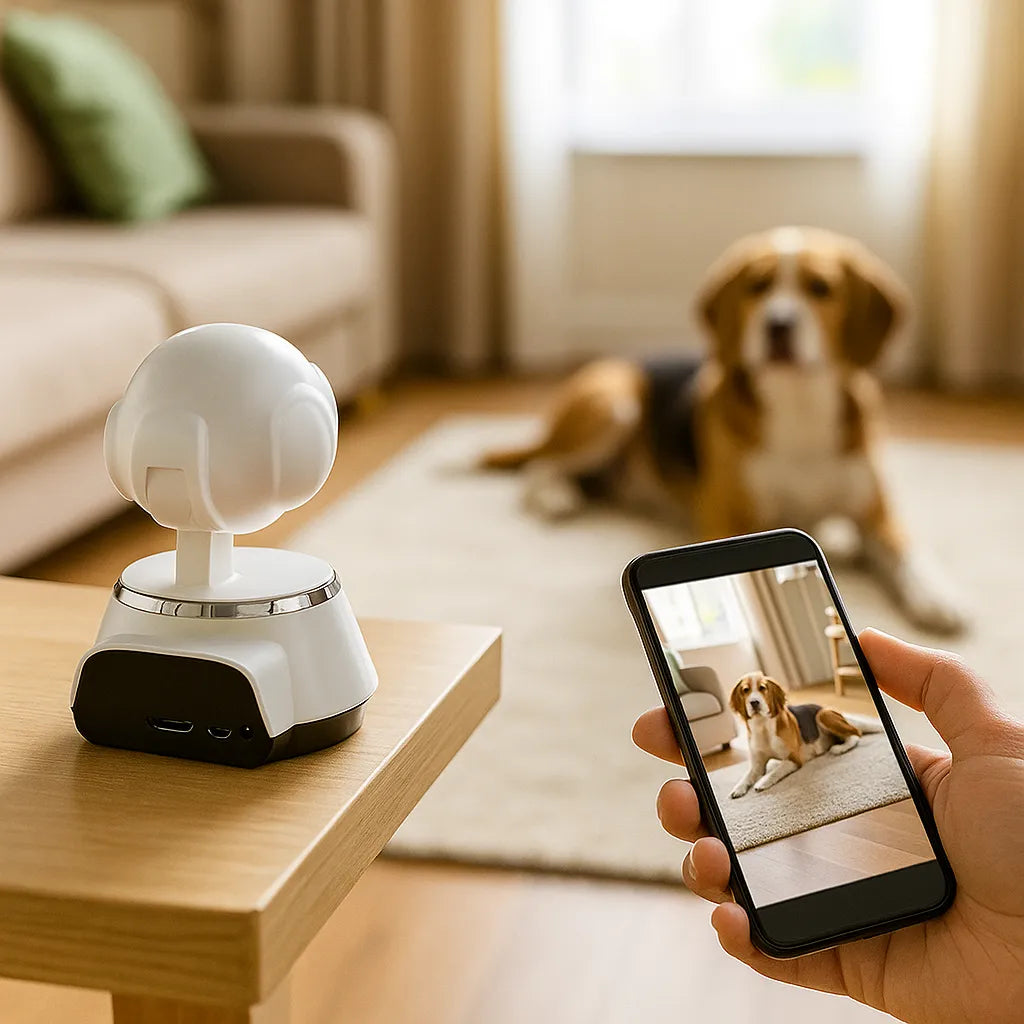 Überwachungskamera für Hunde & Katzen – HD-Video, Nachtsicht & Zwei-Wege-Audio