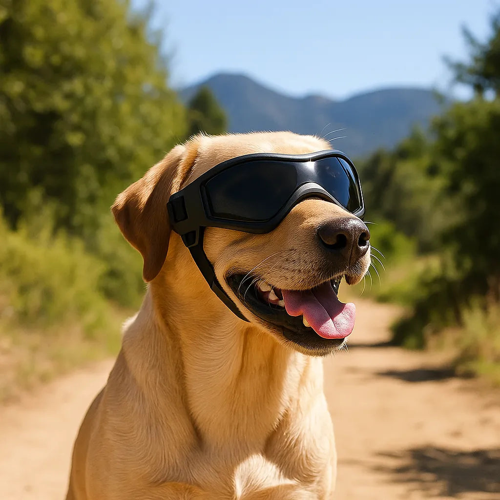 Schutzbrille für Hunde mit UV-Schutz – Gegen Sonne, Wind & Staub