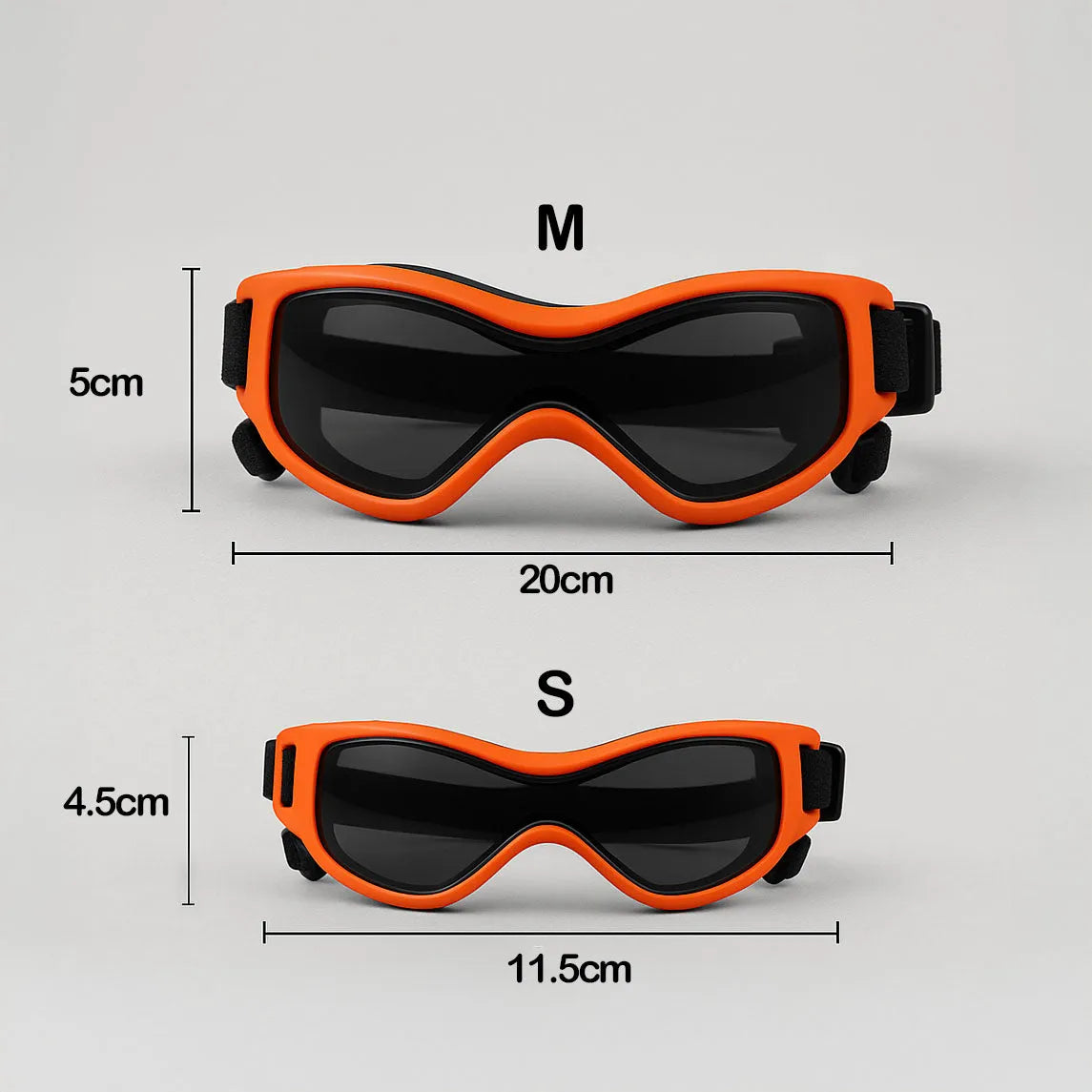 Schutzbrille für Hunde mit UV-Schutz – Gegen Sonne, Wind & Staub