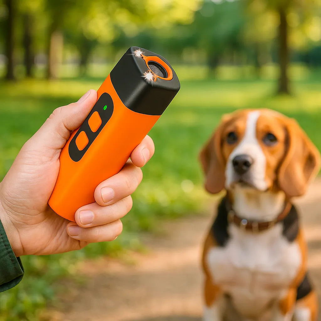 Ultraschall Hundetrainer | Tierfreundlich mit LED-Licht