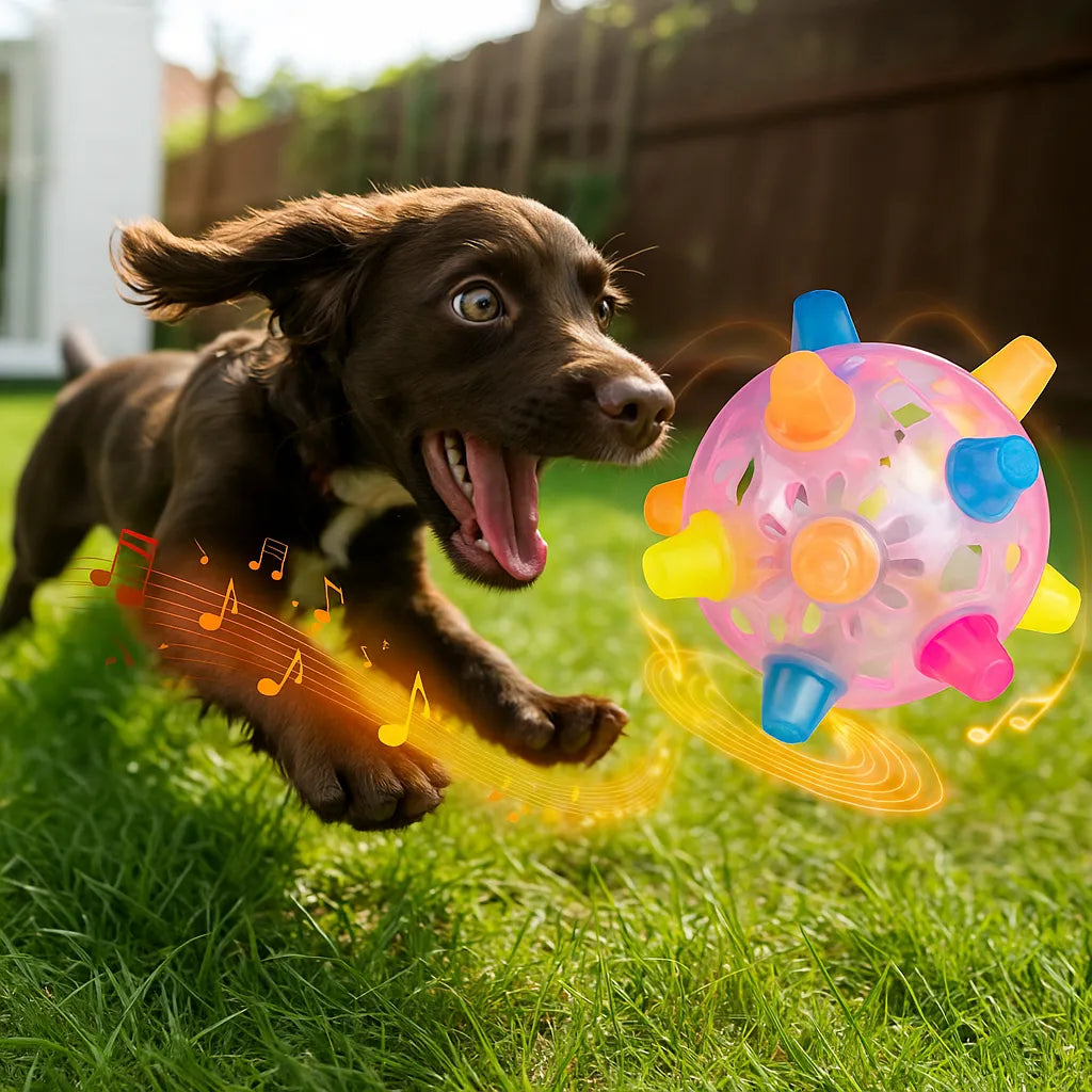 Interaktives Hundespielzeug – Springender Ball gegen Langeweile