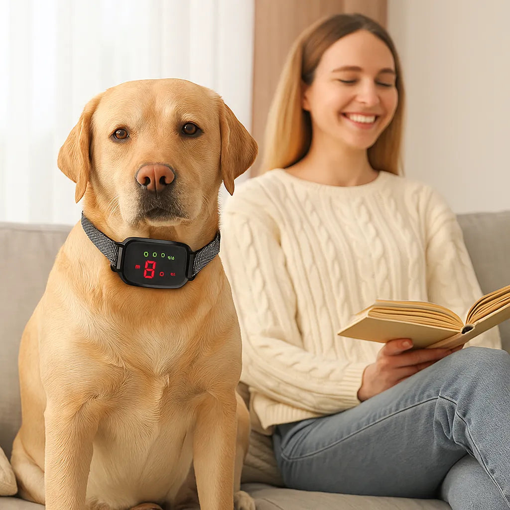Antibellhalsband mit Ton & Vibration – Sanftes, automatisches Halsband gegen Bellen