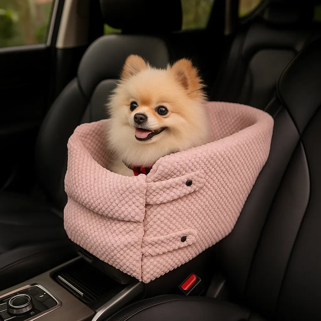Hunde Autositz | Sicher mit Anschnallgurt & Polsterung