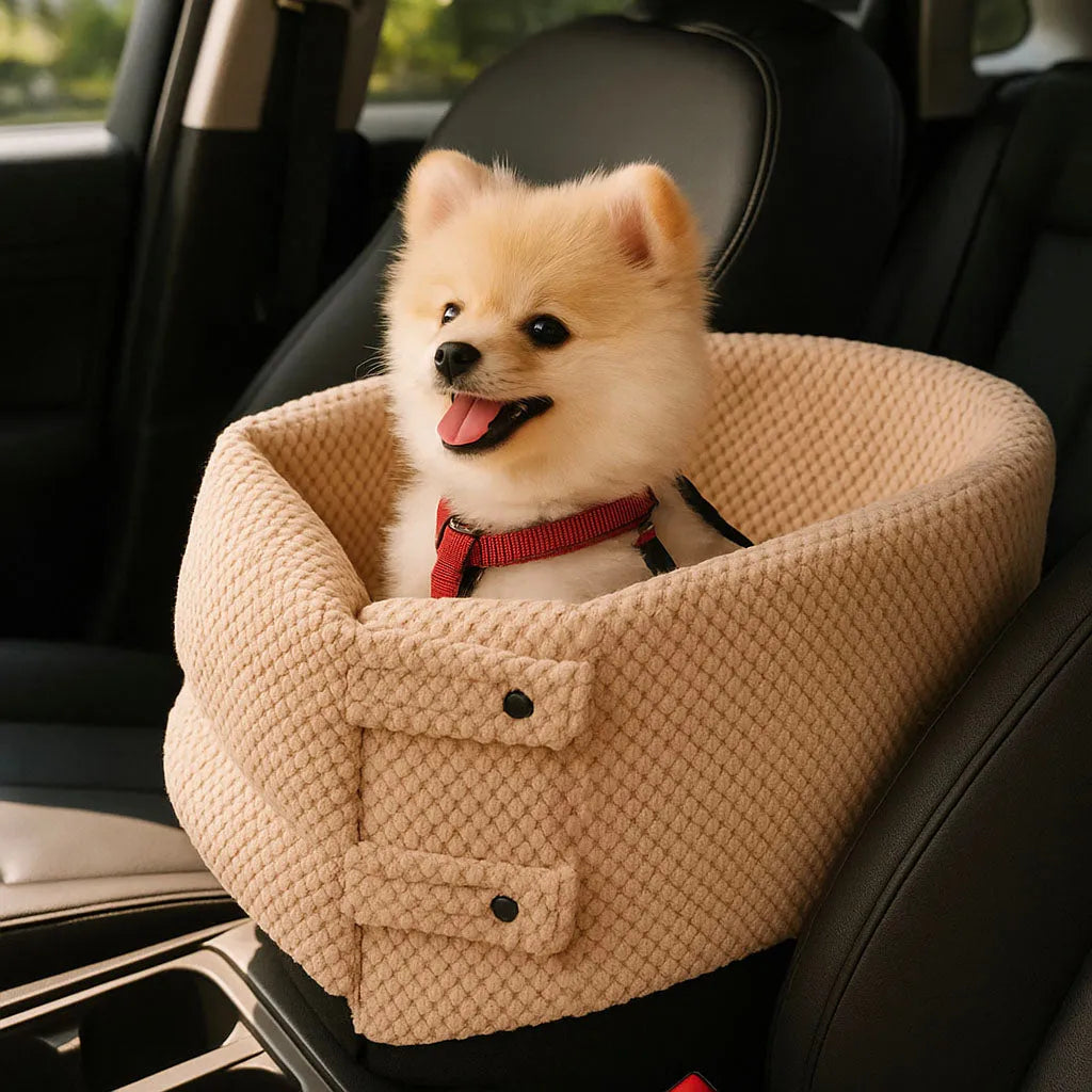 Hunde Autositz | Sicher mit Anschnallgurt & Polsterung