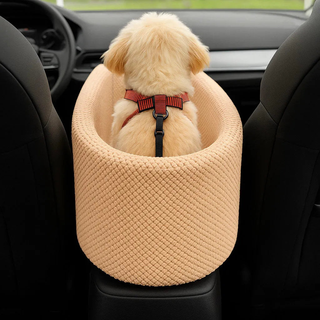 Hunde Autositz | Sicher mit Anschnallgurt & Polsterung