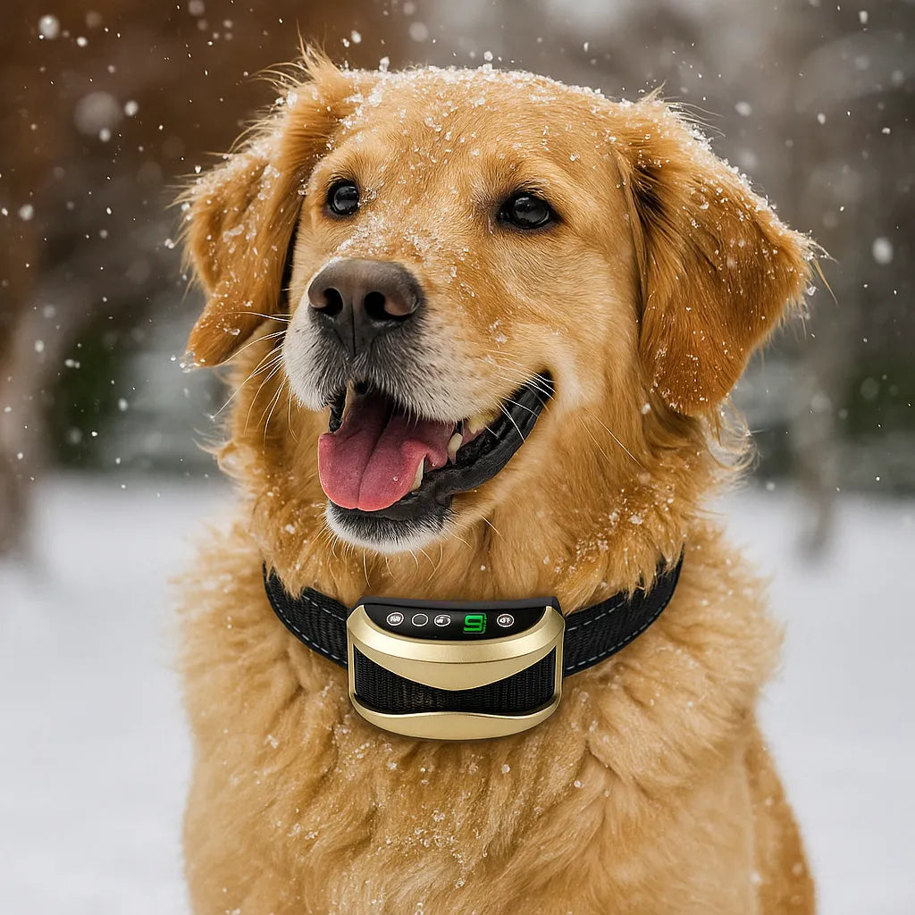 AntiBell Halsband Hund | Ton, Vibration | Wasserdicht & Akku