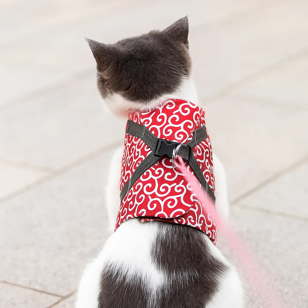 Katzengeschirr ausbruchsicher | Mit Leine für Spaziergänge