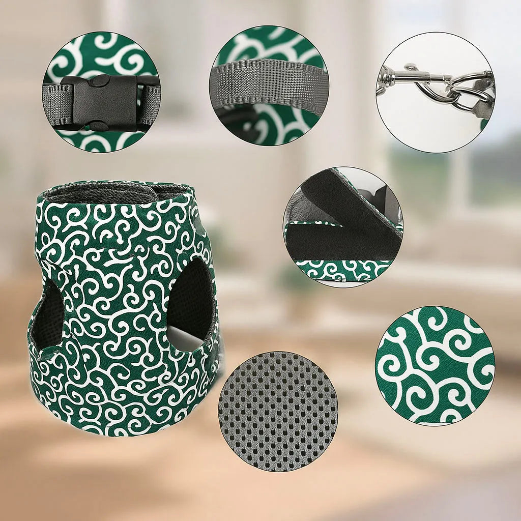 Katzengeschirr ausbruchsicher | Mit Leine für Spaziergänge