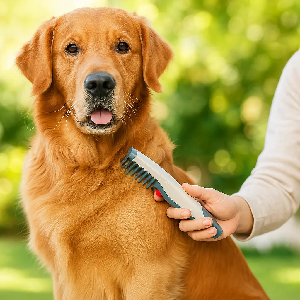 Fellbürste Hund elektrisch | Sanftes Entfilzen & Entknoten