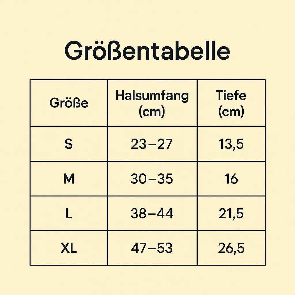Halskrause Hund weich | verstellbar, atmungsaktiv & bequem