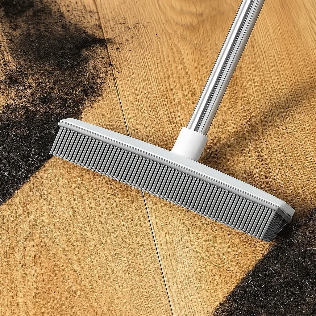 Tierhaarentferner mit Stiel | stabiler Besen für Hunde- & Katzenhaare