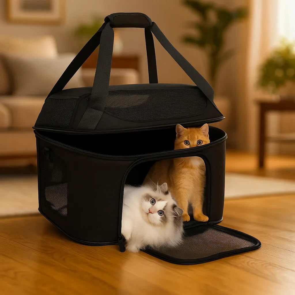 Transportbox Katze faltbar | Leicht & atmungsaktiv