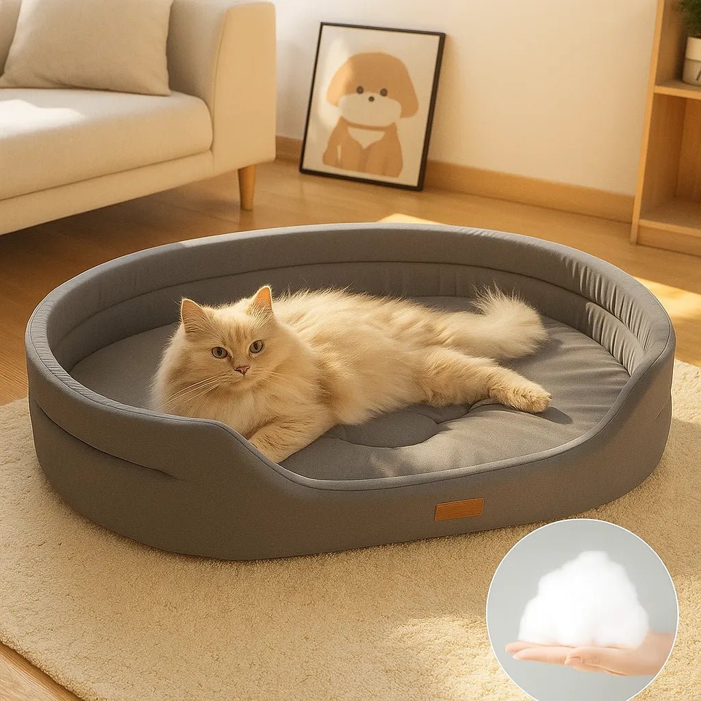 Katzenbett waschbar & weich | Kuscheliges Katzenkissen