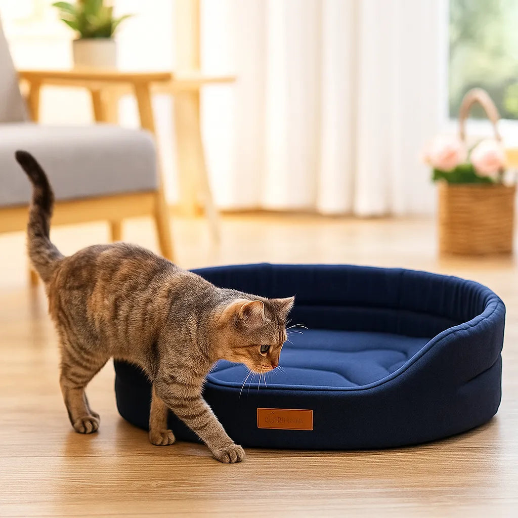 Katzenbett waschbar & weich | Kuscheliges Katzenkissen