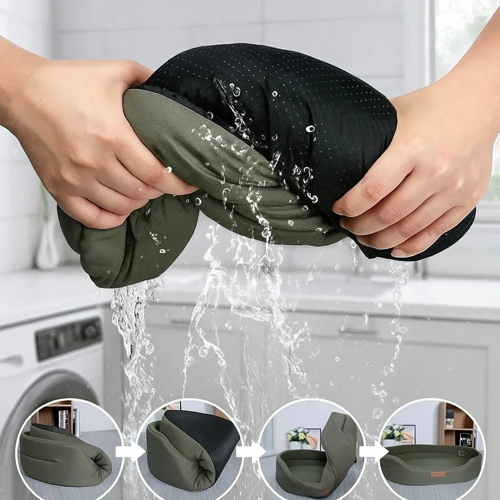 Hundebett weich & waschbar | Kuscheliges Hundekissen für kleine bis große Hunde