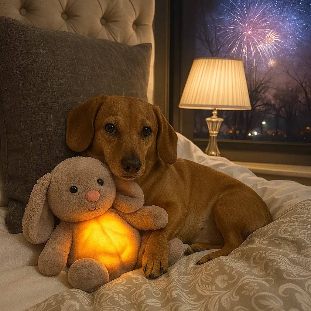 Herzschlag Kuscheltier Hund | Beruhigung bei Angst & Stress
