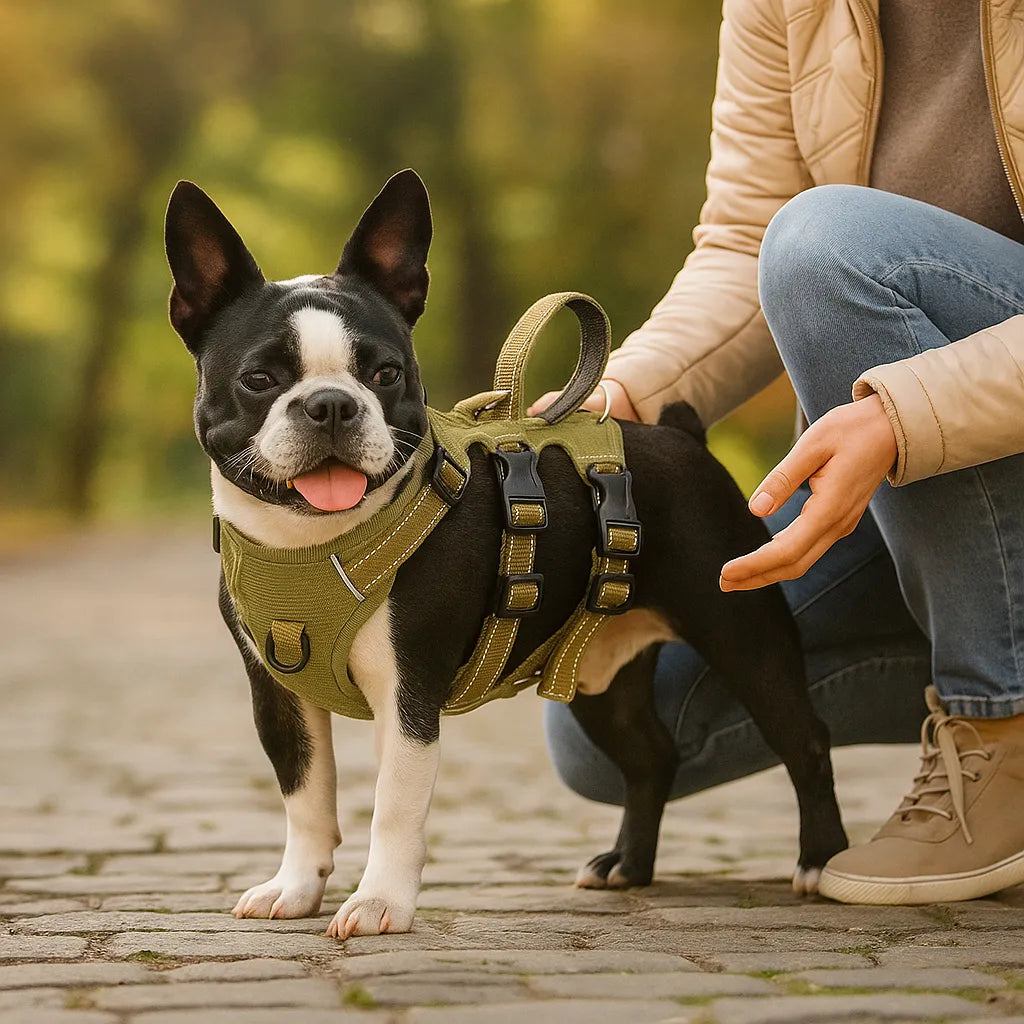 Hundegeschirr gepolstert & reflektierend | Anti-Zieh Brustgeschirr