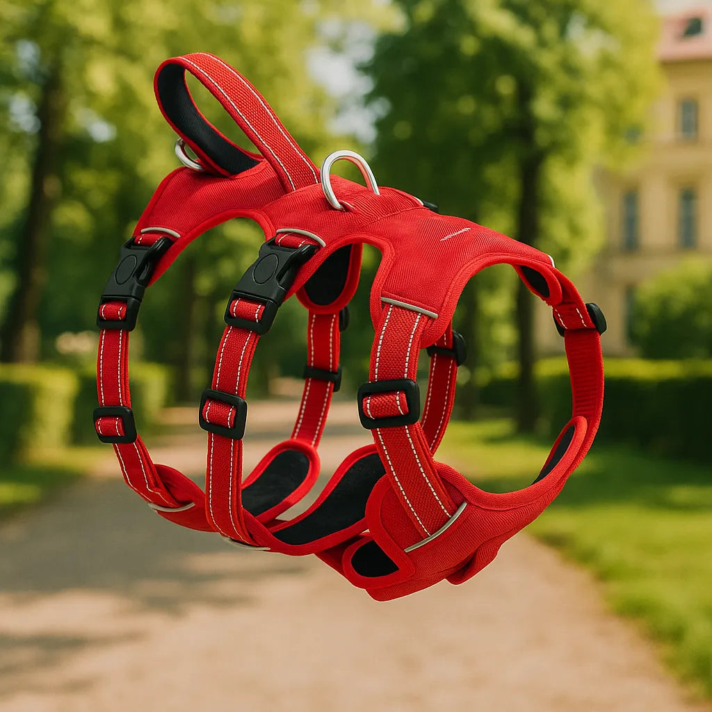 Hundegeschirr gepolstert & reflektierend | Anti-Zieh Brustgeschirr