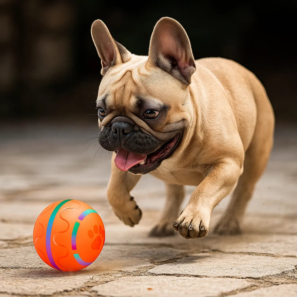Hundespielzeug interaktiv | Selbstrollender LED Ball für Hunde