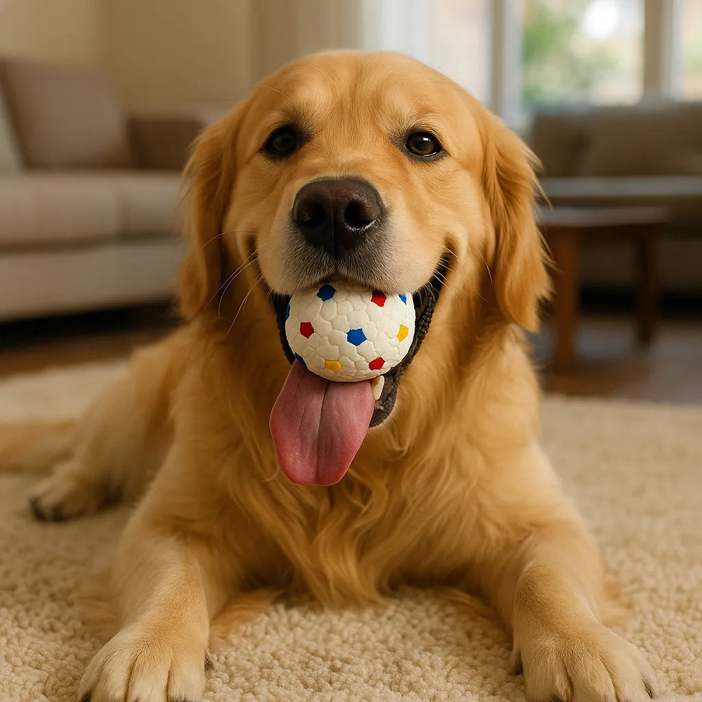 Hundespielzeug unverwüstlich | Robuster Ball für starke Kauer