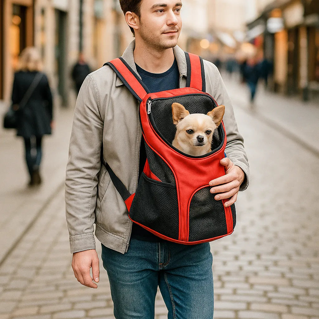 Hundetragetasche Rucksack | Atmungsaktiv & gepolstert