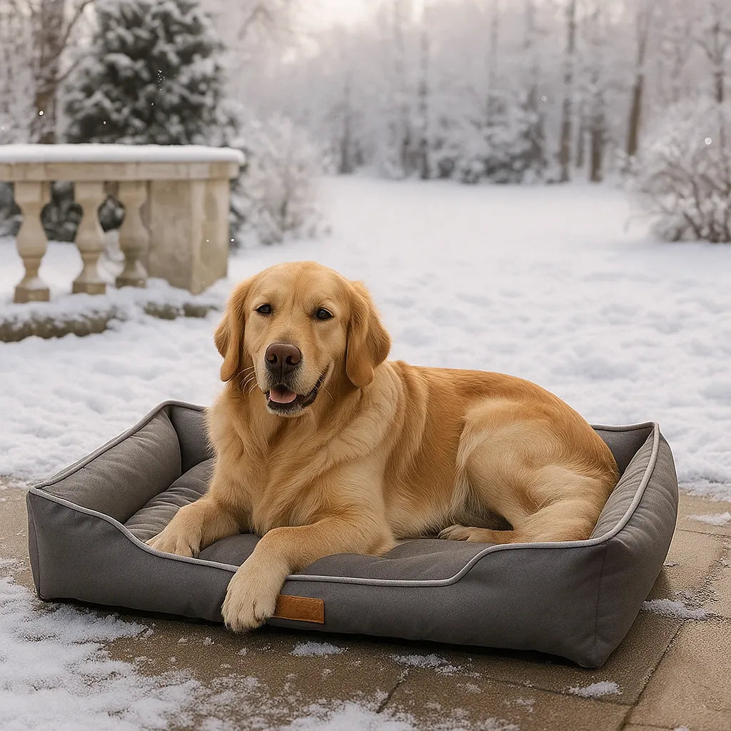 Wasserfestes Hundebett für drinnen & draußen | Robust, abwaschbar & pflegeleicht