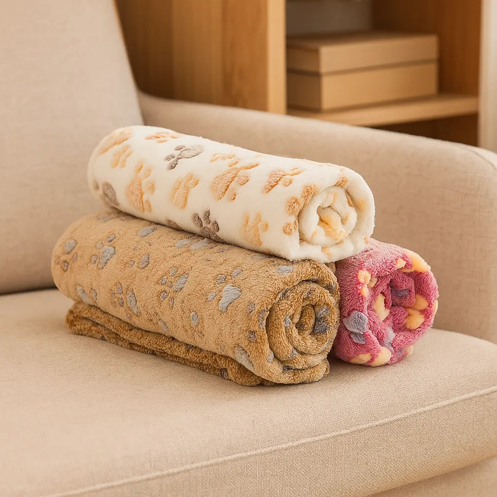 Hundedecke aus Fleece | Weiche, waschbare Kuscheldecke für Hunde