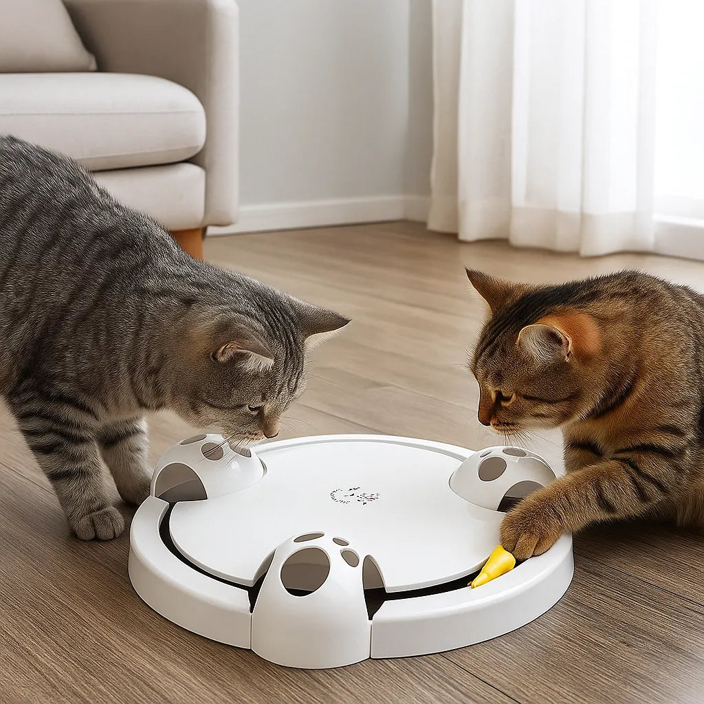 Interaktives Katzenspielzeug | Elektronische Maus mit Geschwindigkeitsstufen