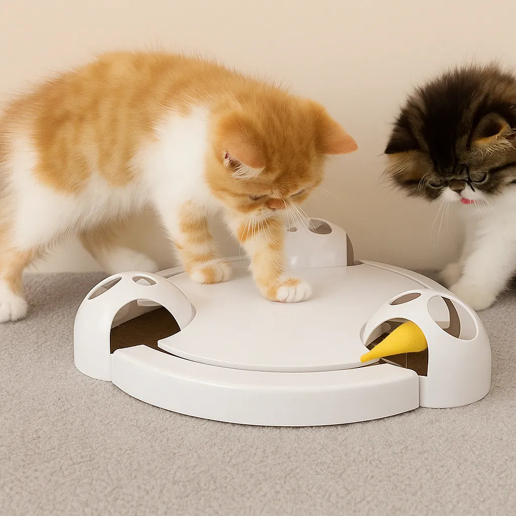 Interaktives Katzenspielzeug | Elektronische Maus mit Geschwindigkeitsstufen