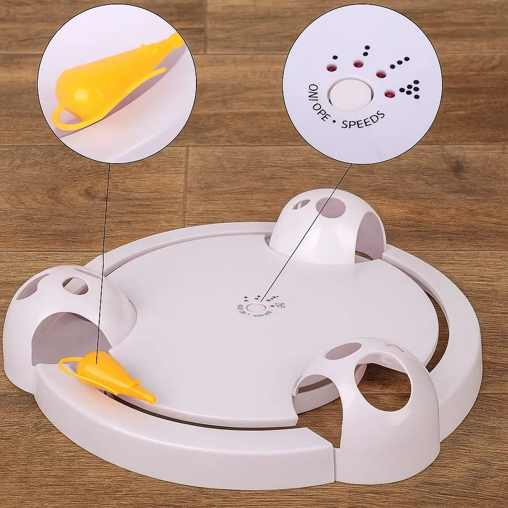 Interaktives Katzenspielzeug | Elektronische Maus mit Geschwindigkeitsstufen