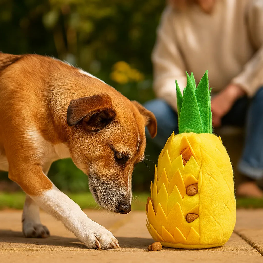 Interaktives Hundespielzeug | Snack-Fächer & Quietsch-Sound für aktives Spielen