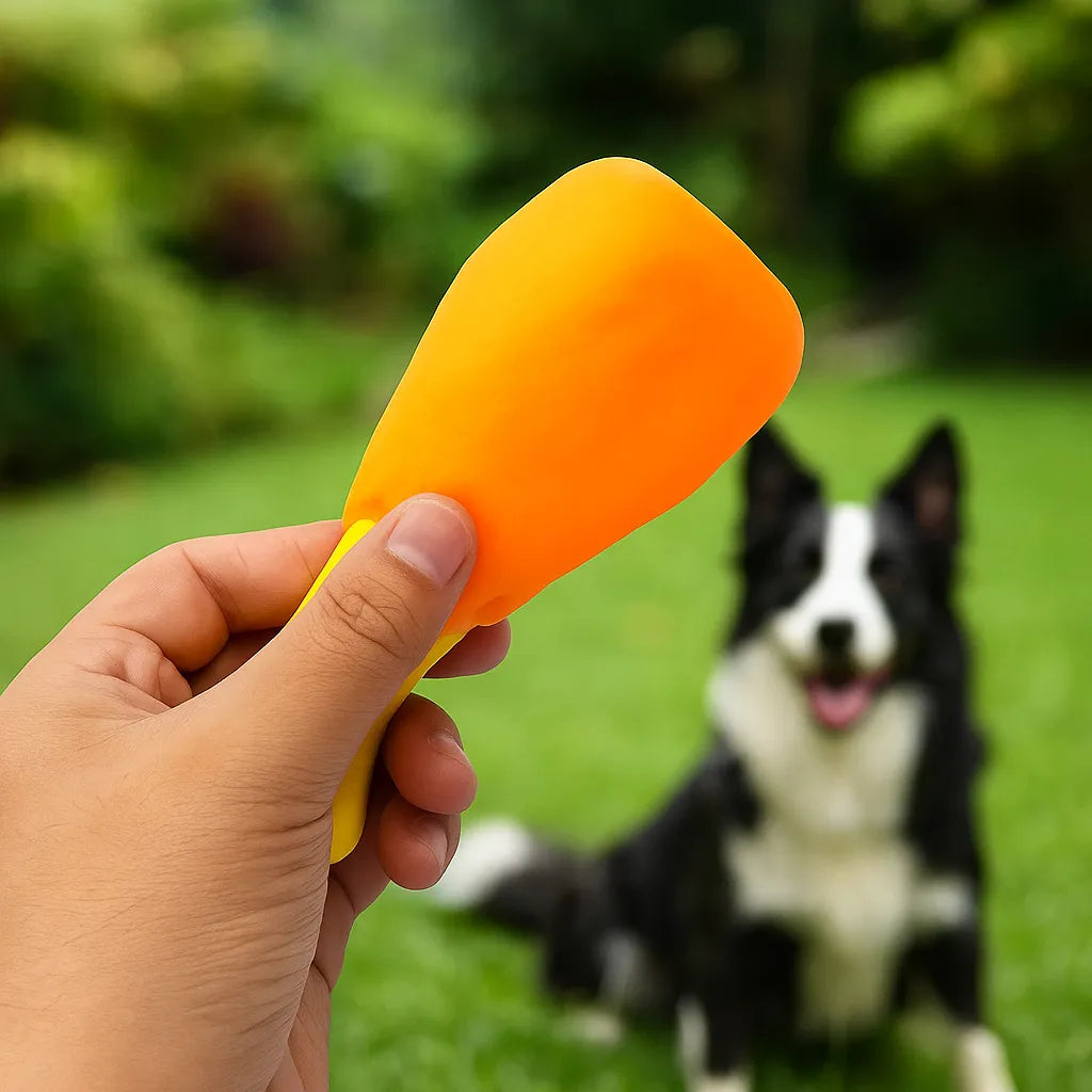 Interaktives Hundespielzeug Knochen | Wit Quietsch-Sound & Zahnpflege-Effekt