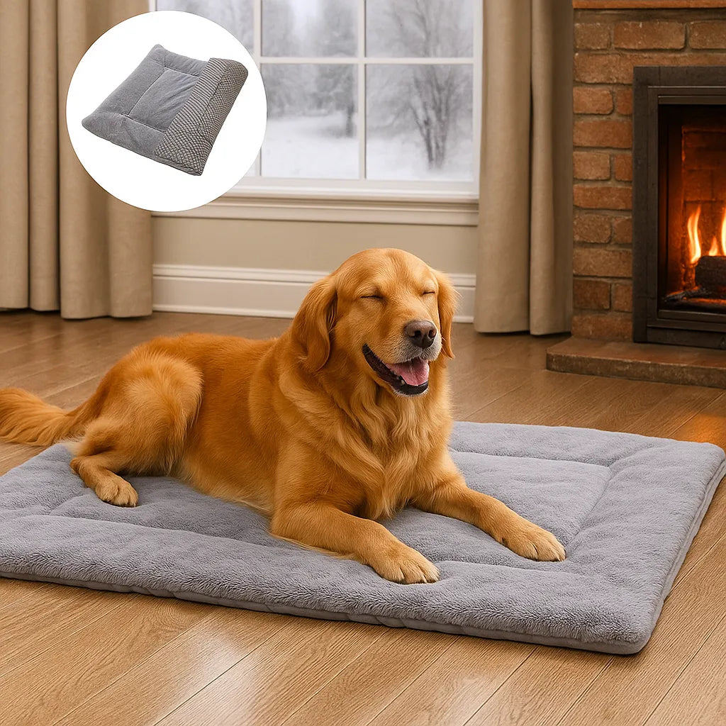 Hundebett waschbar | Rutschfestes & warmes Kuschelbett für Zuhause & unterwegs