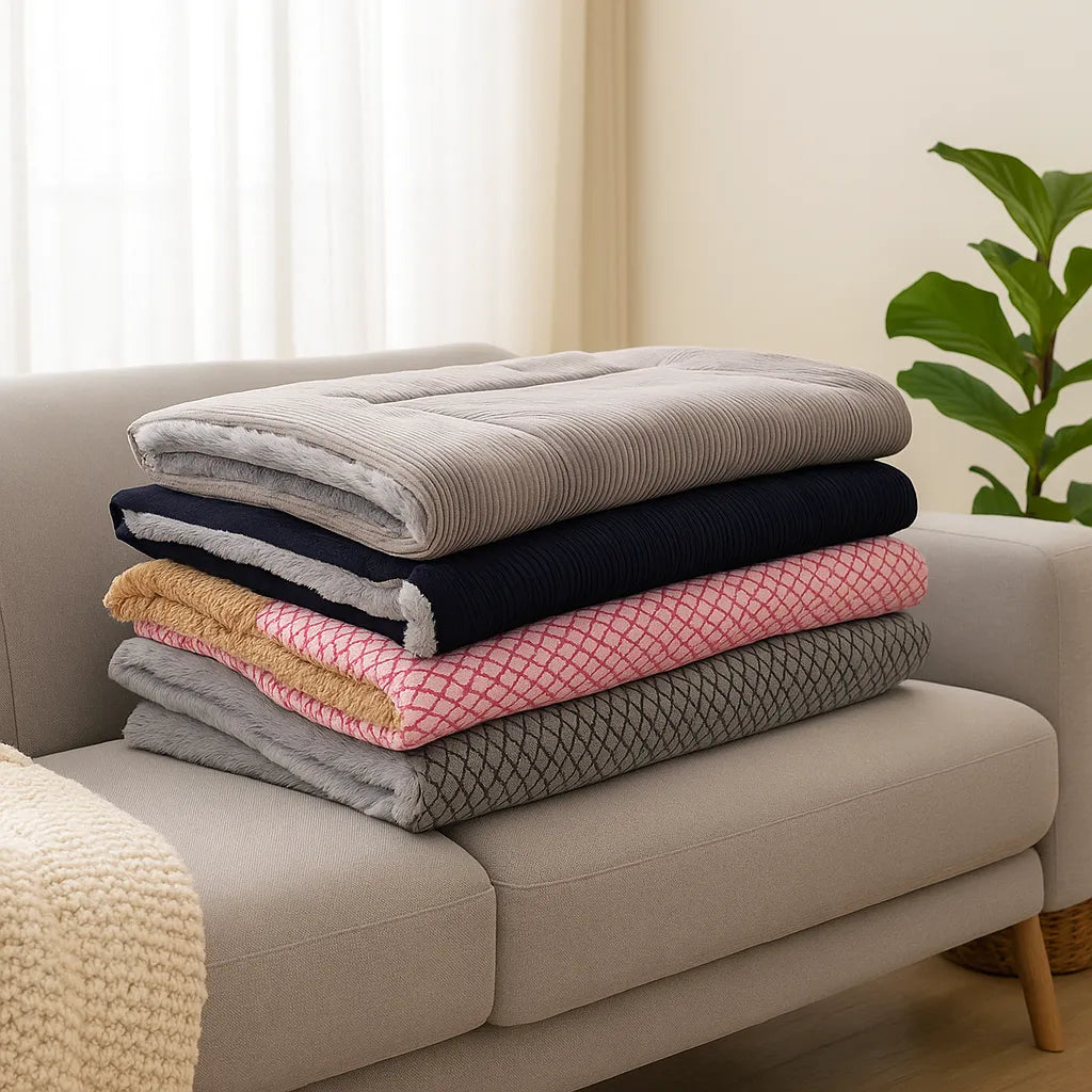 Hundebett waschbar | Rutschfestes & warmes Kuschelbett für Zuhause & unterwegs