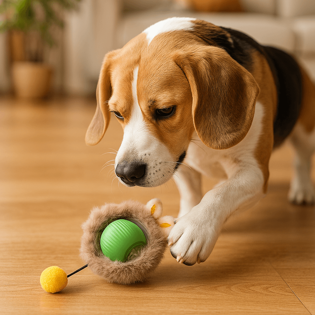 Interaktives Hundespielzeug mit Bewegung | Beschäftigung für Zuhause