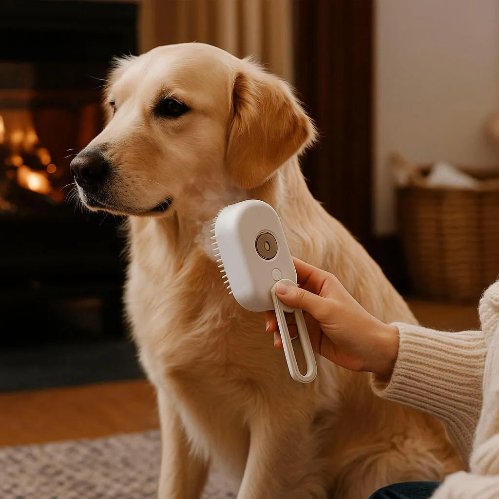 Hundebürste| Sanfte Fellreinigung & Pflege im Winter