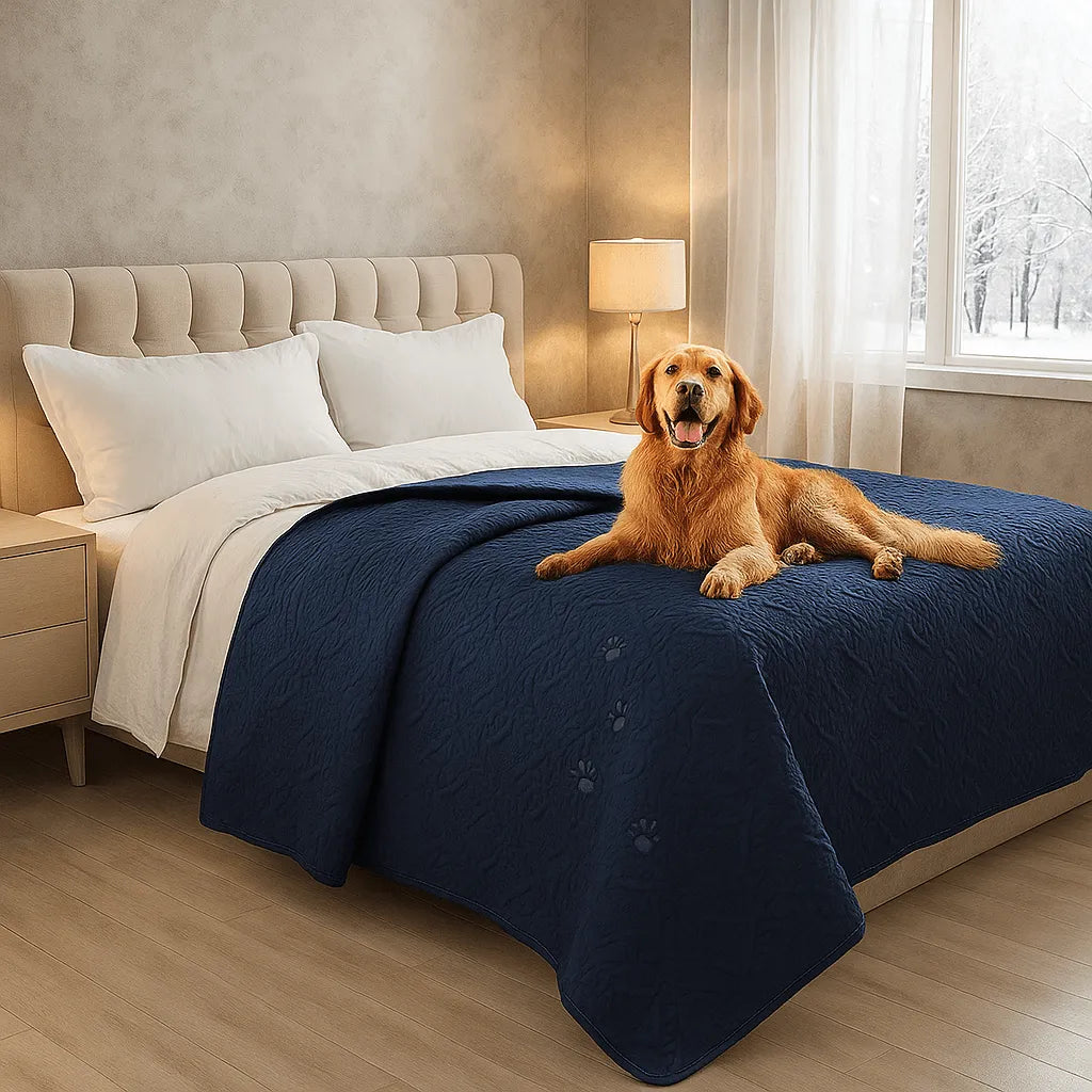 Wasserdichte Hundedecke | Möbel- & Sofaschutz gegen nasse Pfoten im Winter