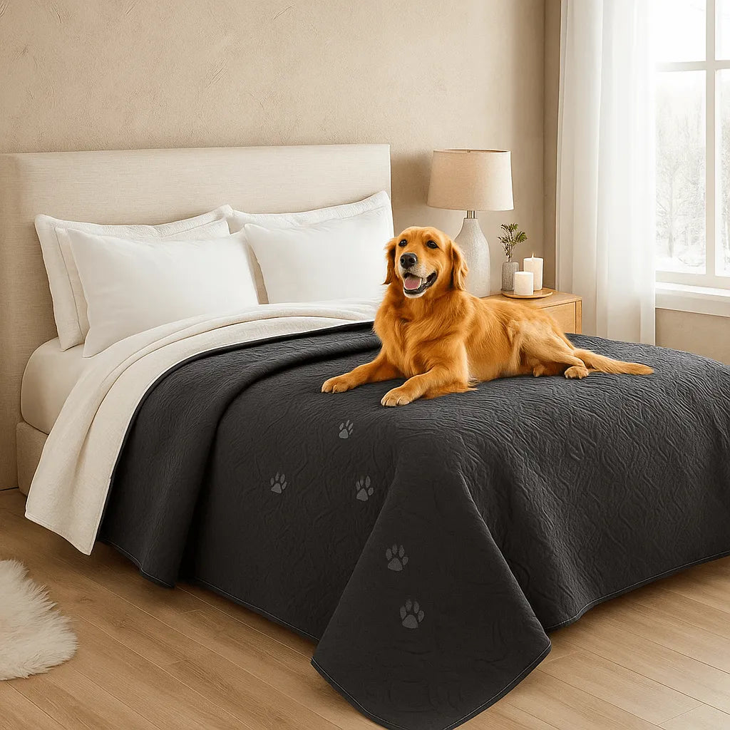 Wasserdichte Hundedecke | Möbel- & Sofaschutz gegen nasse Pfoten im Winter