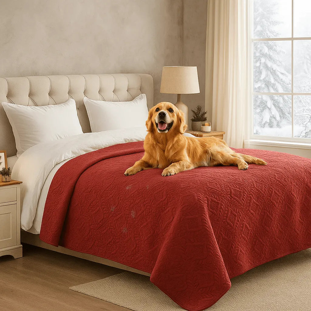 Wasserdichte Hundedecke | Möbel- & Sofaschutz gegen nasse Pfoten im Winter