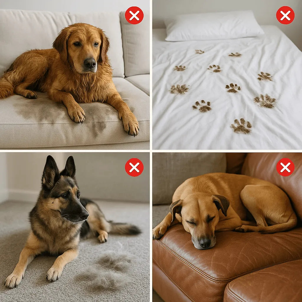 Wasserdichte Hundedecke | Möbel- & Sofaschutz gegen nasse Pfoten im Winter