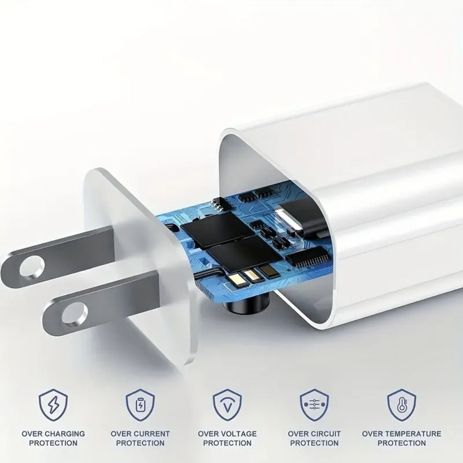 Evolved Chargers 20W USB-C PD Stecker & USB-C Ladegerät – Schnellladegerät für USB-C Geräte
