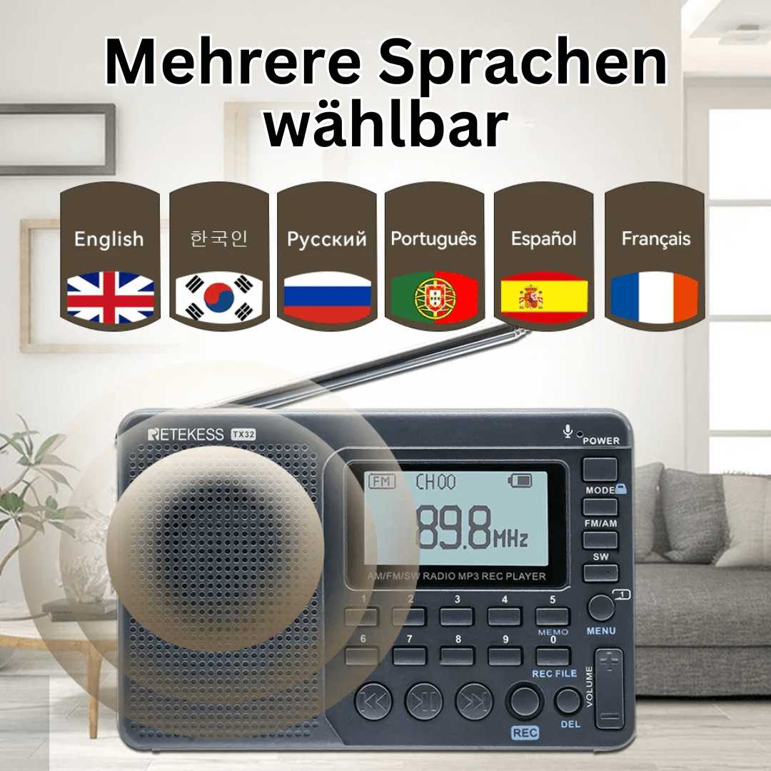 Zelara Multiband-Radio mit Aufnahmefunktion
