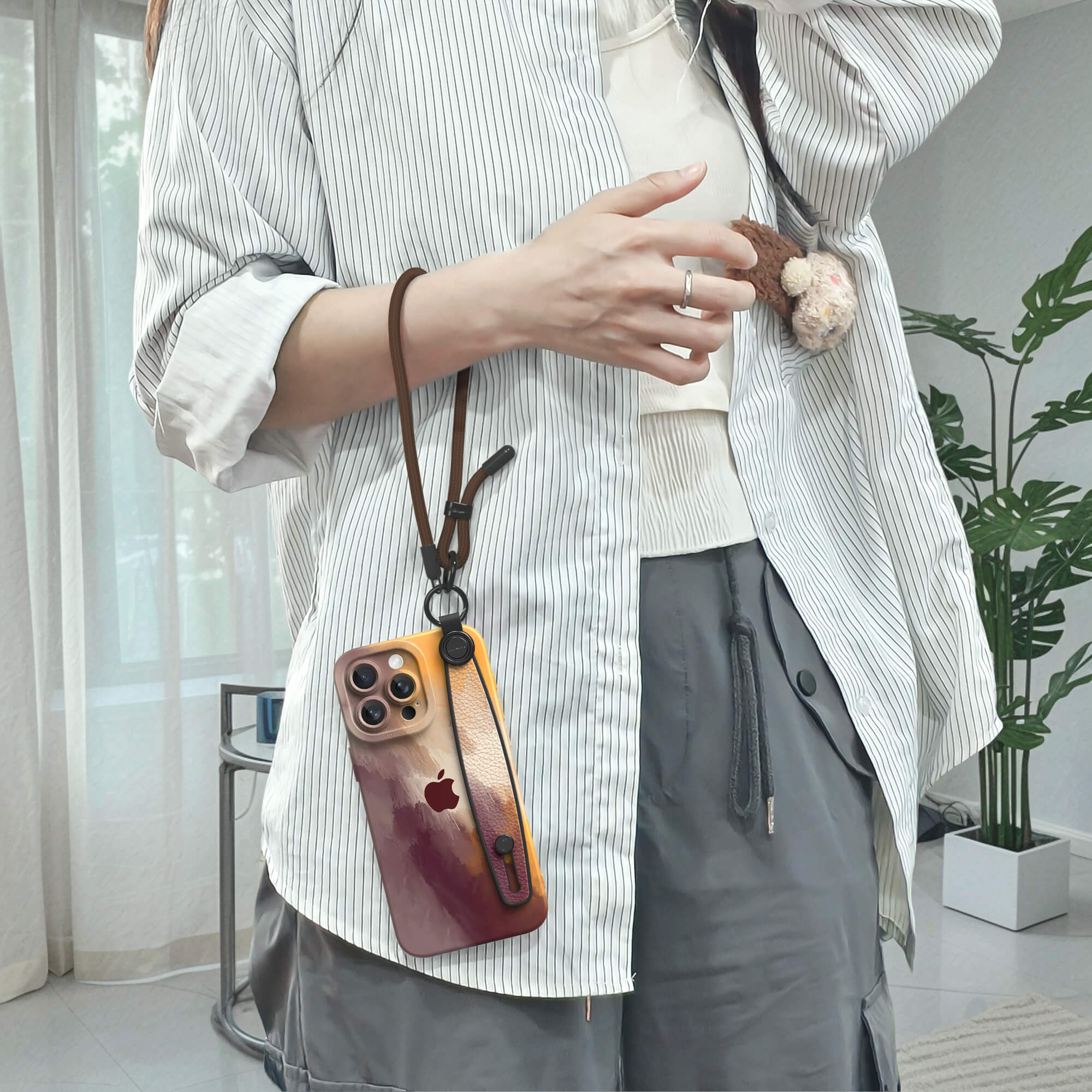 Spätherbst | Multifunktionale Armbandtasche für iPhone-Serie